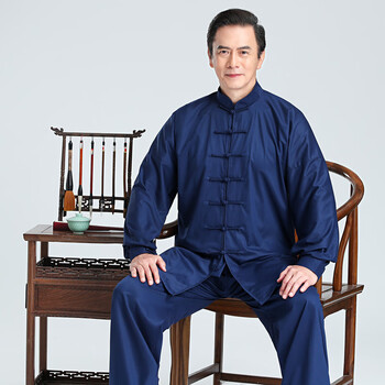 太极服男春秋竹纤维太极服装套装太极拳练功服女中国风2022年新款高端