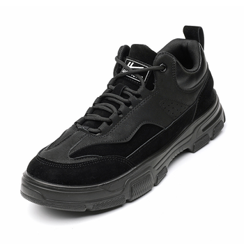 回力鞋男款春秋季运动鞋男士工作鞋黑色耐磨跑步鞋学生休闲鞋 黑色 44