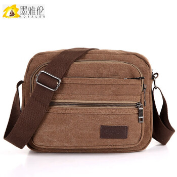 男士背包斜挎挂包男帆布包男士单肩包斜跨包大容量休闲包旅行包男女