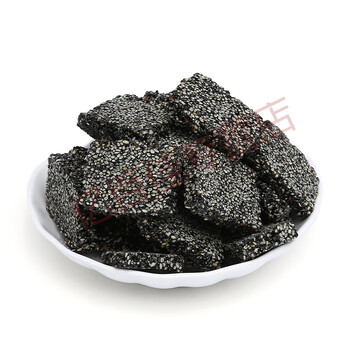 汪麻糍芝麻片薄片纯手工糖酥片孕妇零食品黑芝麻芝麻片500g