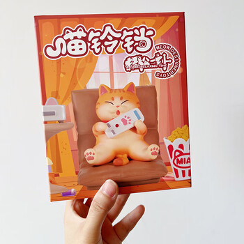 迪士尼disney喵铃铛轻松一刻盲盒4代猫咪可爱摆件公仔女孩生日礼物