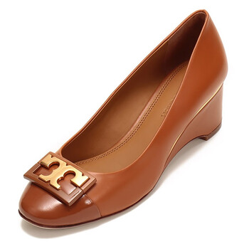 托里 伯奇坡跟鞋高跟鞋 托里 伯奇tory Burch 奢侈品tb女鞋牛皮坡跟鞋高跟鞋棕色 5 6 36 5码 行情报价价格评测 京东