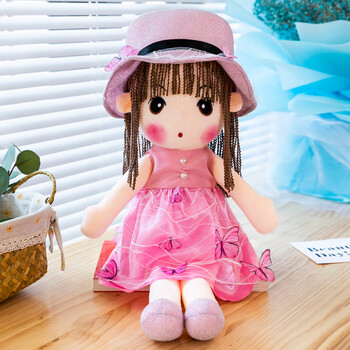 菲儿会唱歌菲儿娃娃毛绒公仔女孩花仙子玩偶生日礼物蝴蝶仙子粉40厘米