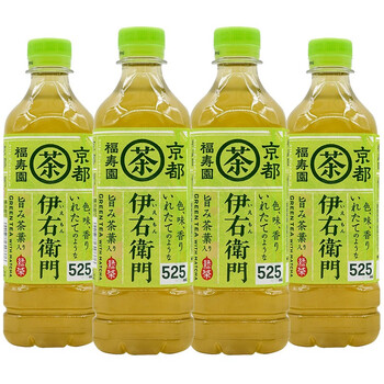 【4瓶装】日本进口三得利京都福寿园伊右卫门无糖绿茶饮料 0卡0脂肪网