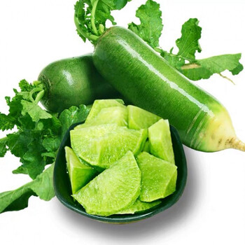 新鲜萝卜水果青皮萝卜甜脆水果型青萝卜生吃蔬菜新鲜罗卜5斤生鲜蔬果5