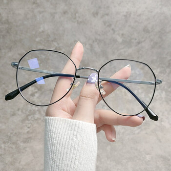 poeroy纯钛防辐射抗蓝光近视眼镜框学生眼睛架轻大脸显瘦男女同款 黑