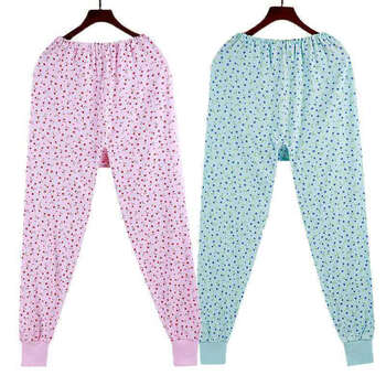 2条老年人秋裤女宽松老式老人线裤高腰加肥加大码棉毛裤加厚2条装2xl