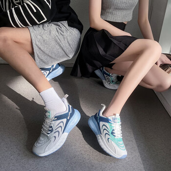 澜百惠情侣鞋子一男一女两双情侣鞋夏季一对运动鞋网面透气休闲软底