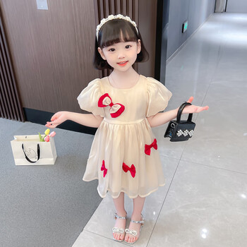 亚狄儿周岁礼服一周岁女宝宝夏季公主裙三岁女孩洋气网纱裙儿童连衣裙