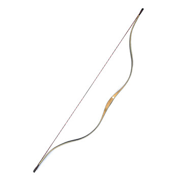 反曲传统弓箭射箭古代射击木质竹片层压汉长梢左右手通用比赛弓箭