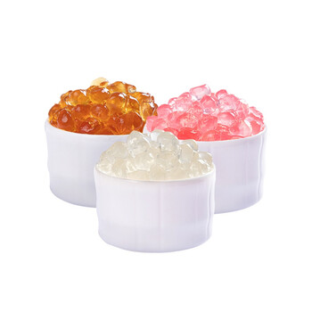 广禧水蜜桃寒天晶球1kg脆波波水晶免煮珍珠啵啵奶茶店专用原材料优格