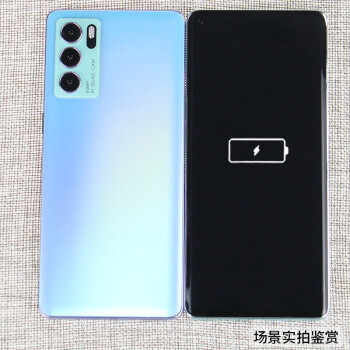 霸刚手机模型适用于OPPORENO6PRO手机模型  RENO6模型机仿真展示黑屏可亮屏摆放机模 RENO6PRO夏日晴海蓝 黑屏