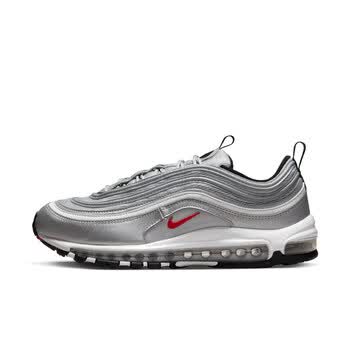 nike耐克airmax97男子运动鞋耐克子弹头透气缓震经典dm0028002金属银