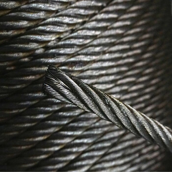 12油丝绳 /14/16/18/20/22/24mm6*37麻芯软钢丝绳起重索吊具光面油丝