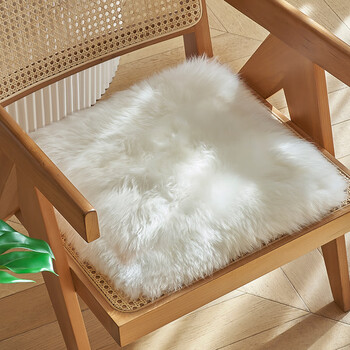 澳尊(aozun) 澳洲羊毛椅垫加厚毛毛坐垫凳子垫羊毛沙发垫羊皮垫简约