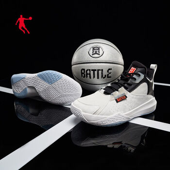 乔丹篮球鞋男鞋白色新款春夏季透气运动鞋高帮减震实战球鞋男乔丹白
