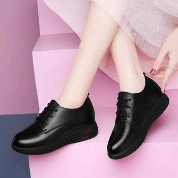 真皮深单鞋女2022春季新款女鞋子秋鞋中跟粗跟女士皮鞋英伦风复古休闲