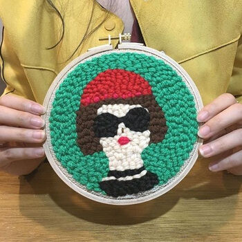 东方美绣俄罗斯戳戳绣手工diy毛线画家居新手戳戳乐材料包送礼物创意