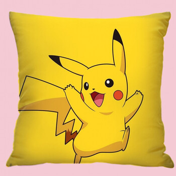 抱枕比卡丘枕头精灵宝可梦定制抱枕被子两用 12 45x45(展开145*175)