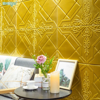 第三颗钻石墙贴3d立体欧式软包客厅卧室电视背景墙面装饰泡沫贴纸自粘