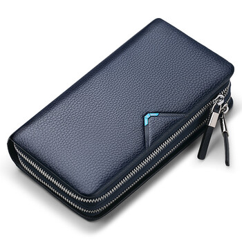 【京东年货特惠】京东好店新款大容量手抓包男包双拉链男士手包真皮手