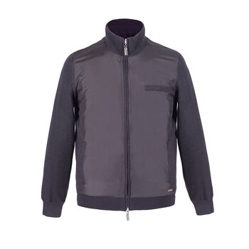 stefanoricci史蒂芬劳尼治男装男士棕色羊绒蚕丝加厚外套50