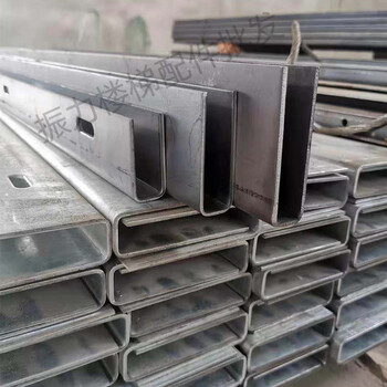 楼梯扶手无框玻璃卡槽碳钢u型预埋钢槽镀锌地槽简约阳台护栏栏杆65高