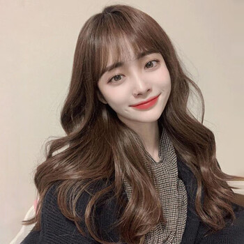 假发女长发空气刘海大波浪长卷发网红气质修脸自然全头套式假发套新