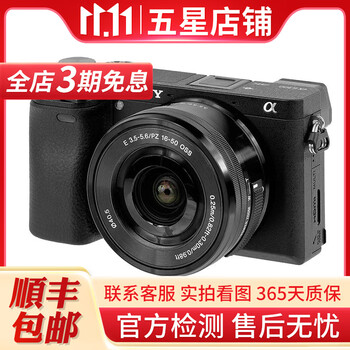 索尼/Sony A6000 A6300 A6400 A6100 A6600 二手半画幅微单数码相机 95新 A6300+16-50  黑色套机