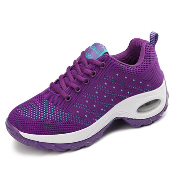 足力建老人鞋女款春秋气垫妈妈运动鞋防滑软底奶奶跳舞鞋中老年健步鞋