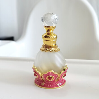 可爱英伦日本香精瓶迪拜香水分装瓶玻璃滴棒精油瓶复古东南亚涂抹空瓶