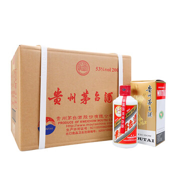 茅台(MOUTAI)飞天 酱香型白酒 53度 200ml*12 整箱装