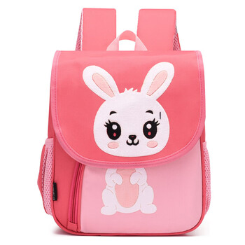 儿童幼儿园书包男女孩入园透气双肩包学前班宝宝中大班背包轻西瓜红