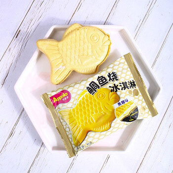 香港阿波罗鲷鱼烧威化冰淇淋薄脆曲奇焦糖抹茶红豆冰激凌 鲷鱼烧焦糖口味10支 图片价格品牌报价 京东