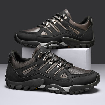 图派鹿王登山男鞋秋冬网面工地干活劳保鞋耐磨耐穿男士户外运动徒步鞋