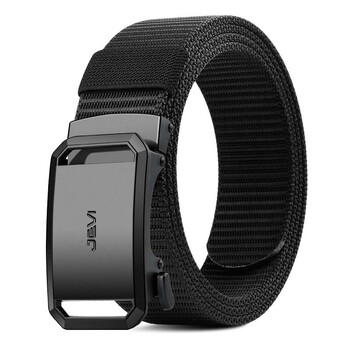 极为男士帆布自动扣皮带尼龙休闲牛仔腰带年轻人战术裤带