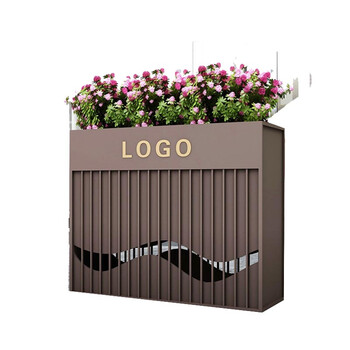 成品花箱户外铁艺花箱室外花槽市政金属花坛组合商业街广场售楼部花架