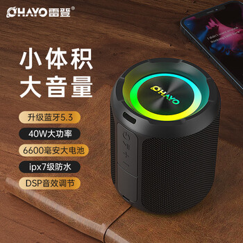 雷登（OHAYO）X3音响蓝牙音箱双喇叭3d环绕大功率音量超重低音炮户外防水便携式随身家用迷你小钢炮