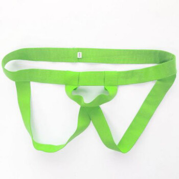 时尚前卫男模密器男士内裤性感分离阴囊托带内裤 荧光绿色: 单吊环 双