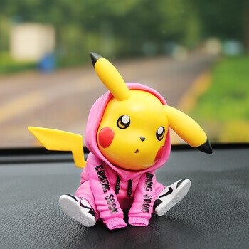 定制皮卡丘汽车摆件创意个性车载摆件中控台手办车内装饰品潮粉卫衣