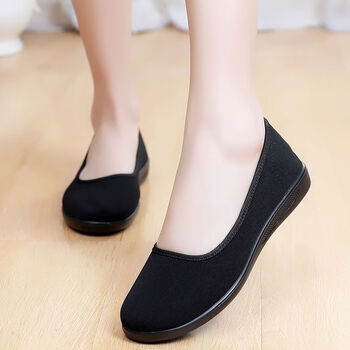 簇拥加肥加大码女鞋老北京布鞋特大号老北京布鞋女工作鞋单鞋防滑软底