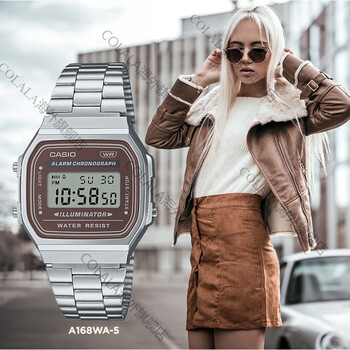 卡西欧casio手表男女小方块复古反显运动电子学生手表a168wa8a5a3a