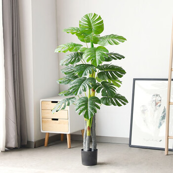 空净北欧装饰仿真植物龟背竹