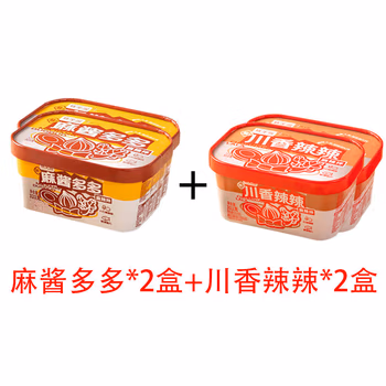 筷子说麻酱多多麻辣拌盒装麻酱味免煮麻酱多多2盒+川香辣辣2盒