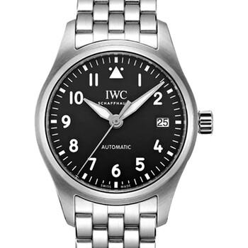 情人节礼物万国iwc瑞士手表飞行员系列日历自动机械女腕表36mm钢带