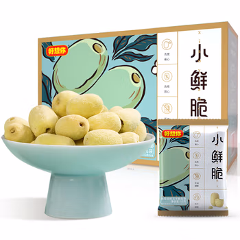 好想你小鲜脆去皮枣90g*2盒 脆枣去核FD冻干酥脆儿童新疆红枣