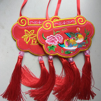 婚庆鸳鸯/龙凤锁锁一对庆阳香包订婚锁结婚锁民间工艺 精品鸳鸯锁一对