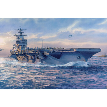 狼天影 战舰世界海报墙贴画军舰军事航母超大尺寸宿舍卧室贴纸可来图