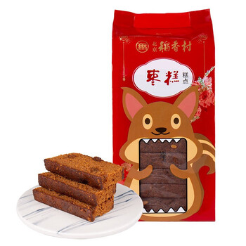 北京稻香村饼干蛋糕休闲零食中华糕点枣糕255g单袋单袋