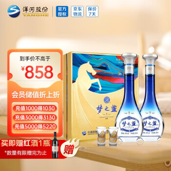 洋河梦之蓝M1·精装尊享版白酒礼盒，价格历史走势解析